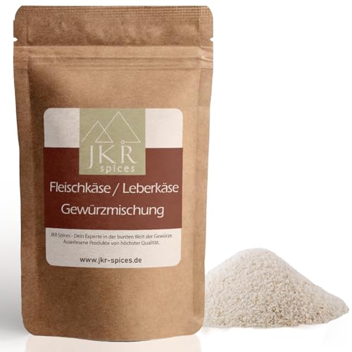 JKR Spices® Fleischkäse/Leberkäse Gewürzmischung 100g | Leberkäse Gewürzmischung inkl. Kutterhilfsmittel mit Umrötung und Pökelsalz | Alles in einer Mischung | Im wiederverschließbaren Doypack von JKR Spices