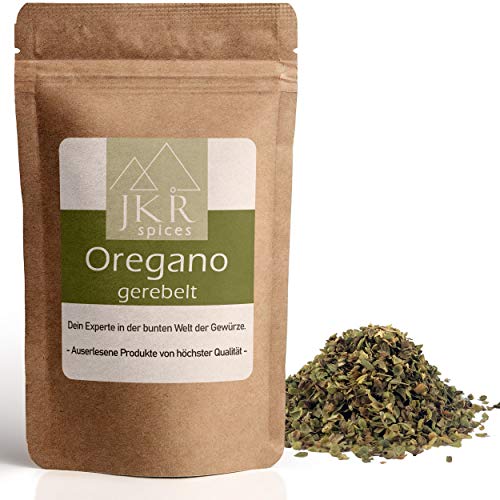 JKR Spices Oregano gerebelt & getrocknet - feinste Italienische Kräuter ideal für Pizza, Pasta und mediterrane Gerichte | Premium Gewürz | naturrein ohne Zusätze - 250g von JKR Spices