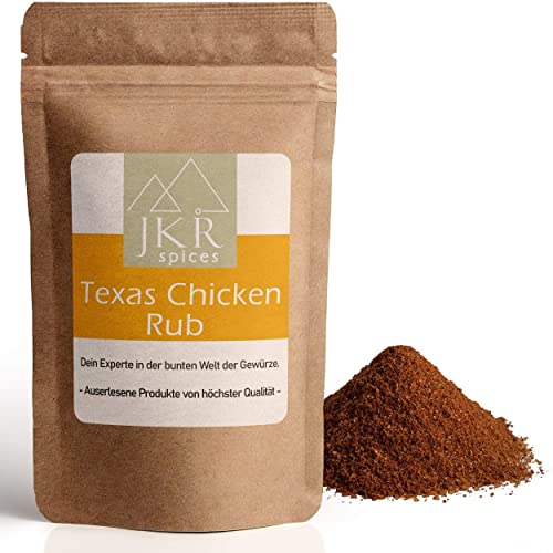 JKR Spices Texas Chicken Rub - BBQ Spice Rub - Gewürzmischung Trockenmarinade zum Grillen für Geflügel, Hähnchenkeule, Chicken Wings, Pulled Chicken - natürliche Zutaten, Premium Qualität (1000) von JKR Spices