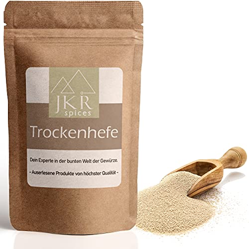 JKR Spices Trockenhefe - Hefe Pulver Backhefe Brothefe Backhilfe Backhelfer Treibmittel Ideal zum Backen von Brot, Pizzateig, Hefezopf und vielem mehr (1000 GR) von JKR Spices