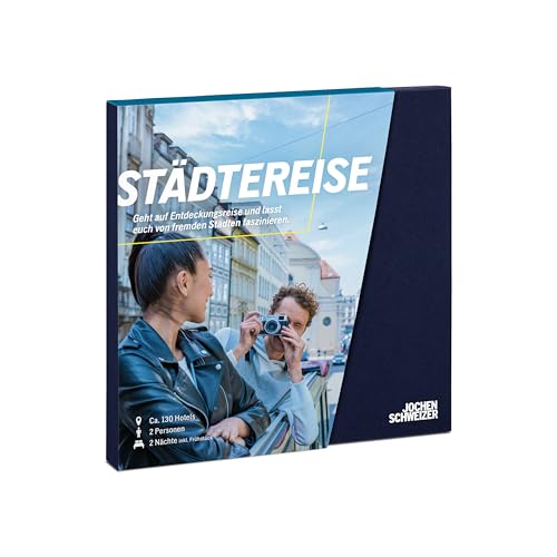 Jochen Schweizer Geschenkbox Städtereise, 130 Hotels in 9 Ländern, Hotel-Gutschein für 2 Personen Jochen Schweizer Geschenkbox Städtereise, 130 Hotels in 9 Ländern, Hotel-Gutschein für 2 Personen von JOCHEN SCHWEIZER