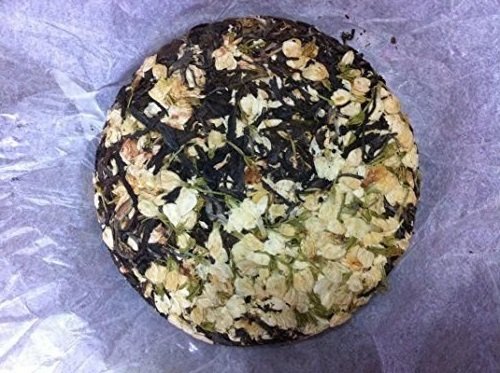 200 Gramm Kräutertee getrocknete Jasminblüte gemischt mit Pu Erh Teekuchen von JOHNLEEMUSHROOM