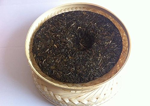 Pu Erh Schwarztee, nicht fermentiert Premium-Klasse 357 Gramm Tee Kuchen Bambuskastenverpackung von JOHNLEEMUSHROOM