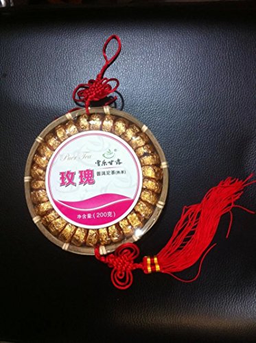 Schwarzer Tee Tuocha, Grad A 200 Gramm in Bambus-Platte Verpackung von JOHNLEEMUSHROOM