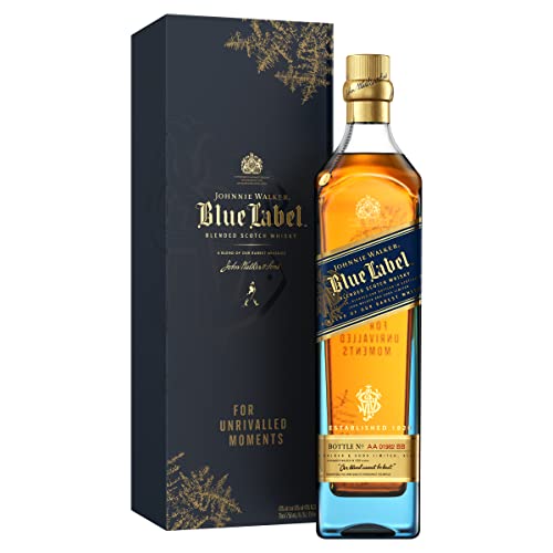 Johnnie Walker Blue Label Blended Scotch Whisky – Limitierte Geschenk Edition mit exclusiver Gravur 700ml von JOHNNIE WALKER