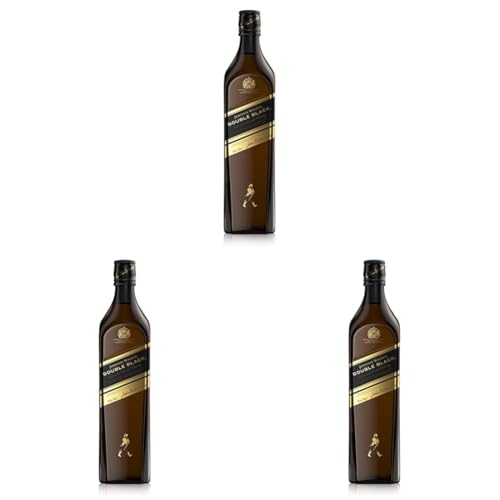 Johnnie Walker Double Black Label | Blended Scotch Whisky | Schottischer Genuß | aus den vier Ecken Schottlands direkt ins Glas | 40% vol | 700ml Einzelflasche (Packung mit 3) von JOHNNIE WALKER