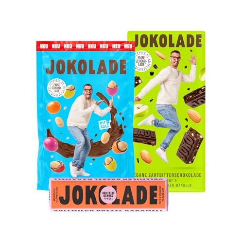 JOKOLADE Probierpaket: No 4, Riegel Brezel & Peanuts salzig JOKOLADE Probierpaket: No 4, Riegel Brezel & Peanuts salzig von JOKOLADE