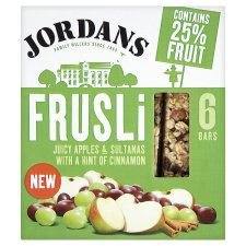 Jordans Frusli Juicy Apples & Sultanas With A Hint Of Cinnamon 6 X 30G von Jordans