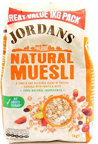 Jordans Granola und Müsli (natürliches Müsli, 2 x 1 kg) von JORDANS