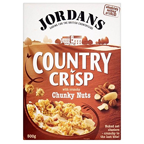 Jordans Land Crisp mit Chunky Nuts (500g) - Packung mit 2 von JORDANS