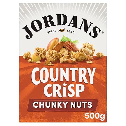 Jordans Land Crisp mit Chunky Nuts (500g) - Packung mit 2 von JORDANS