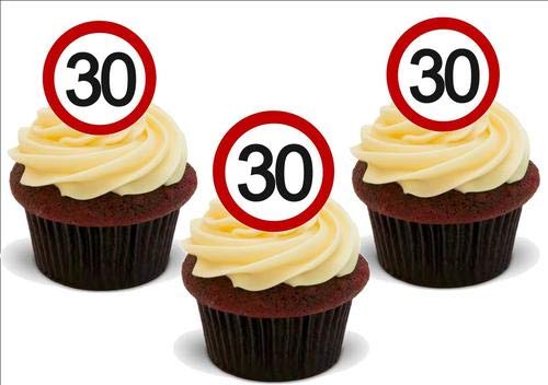 30 flirty thirty Birthday Standup Premium Oblaten-Kuchenaufsätze von JPS