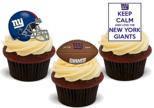American Football New York Giants Trio Mix – 12 essbare Kuchendekorationen aus Premium-Waffelkarten American Football New York Giants Trio Mix – 12 essbare Kuchendekorationen aus Premium-Waffelkarten von JPS