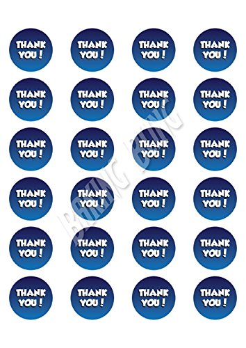Blaue und weiße DANKE Cupcake Toppers - THANK YOU Blue & White Blaue und weiße DANKE Cupcake Toppers - THANK YOU Blue & White von JPS