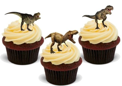 Dinosaurier T Rex Mix – 12 essbare Kuchendekorationen von JPS