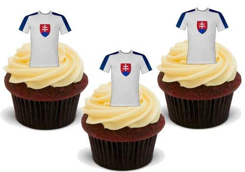 Essbare Kuchendekoration mit Fußballtrikot, 12 Stück Essbare Kuchendekoration mit Fußballtrikot, 12 Stück von JPS