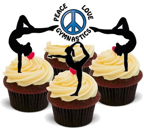 GYMNASTIK - 12 essbare hochwertige stehende Waffeln Kuchen Toppers - GYMNASTICS MIX GYMNASTIK - 12 essbare hochwertige stehende Waffeln Kuchen Toppers - GYMNASTICS MIX von JPS