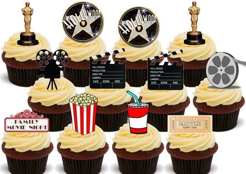 JPS Hollywood Family Movie Night 36 Stück Mix – 36 essbare Kuchendekorationen JPS Hollywood Family Movie Night 36 Stück Mix – 36 essbare Kuchendekorationen von JPS
