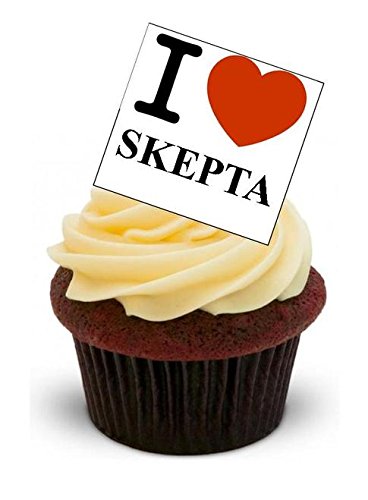 ICH LIEBE SKEPTA - 12 essbare hochwertige stehende Waffeln Kuchen Toppers - I LOVE SKEPTA ICH LIEBE SKEPTA - 12 essbare hochwertige stehende Waffeln Kuchen Toppers - I LOVE SKEPTA von JPS