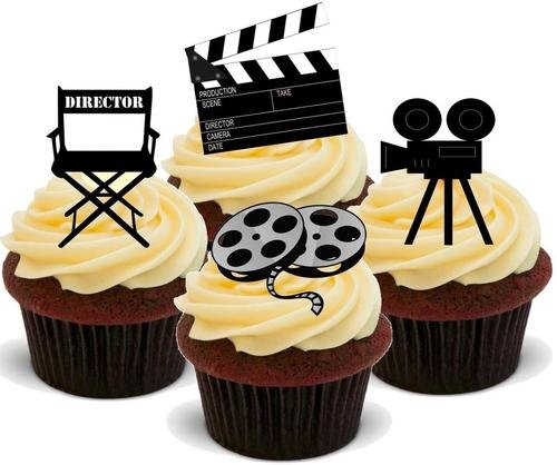 JPS Film Director Mix – 12 essbare Kuchendekorationen von JPS