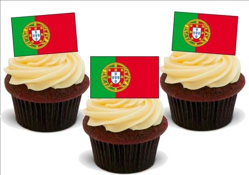 JPS Kuchendekoration, portugiesische Flagge, 12 Stück von JPS