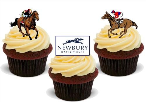 Kuchendekoration Racecourse Newbury Mix – 12 essbare Kuchendekorationen von JPS