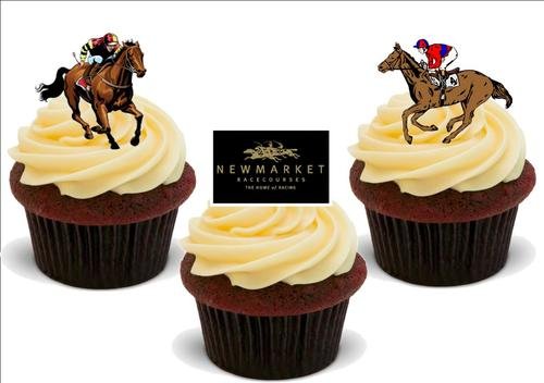 Kuchendekoration Racecourse Newmarket Mix, essbar, 12 Stück Kuchendekoration Racecourse Newmarket Mix, essbar, 12 Stück von JPS