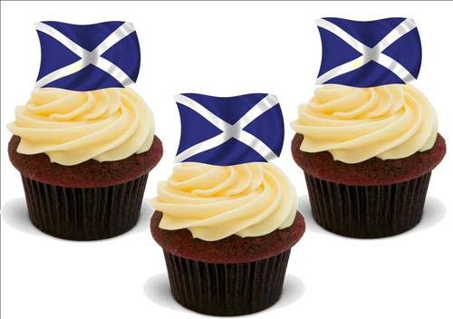 Kuchendekoration mit schottischer Flagge, 12 Stück von JPS