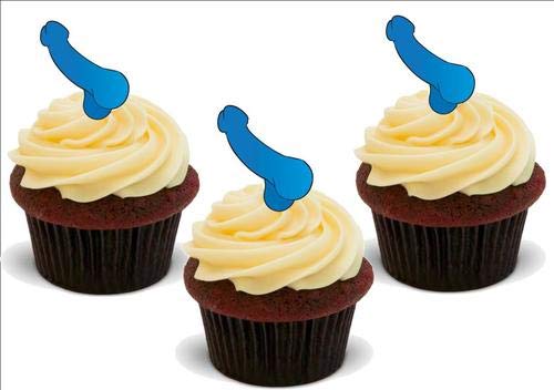 Willy Blue – 12 essbare Kuchendekorationen aus hochwertigem Oblatenpapier Willy Blue – 12 essbare Kuchendekorationen aus hochwertigem Oblatenpapier von JPS