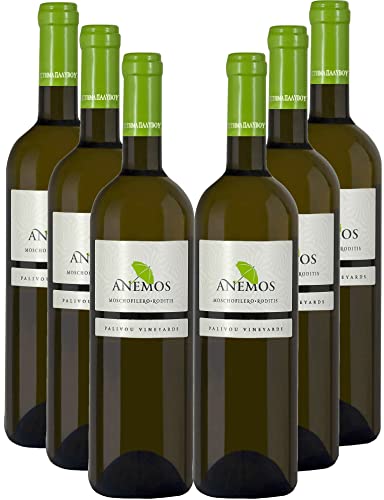 Anemos - Palivou Estate trockener Weißwein Roditis 6 x 750ml aus Griechenland Anemos - Palivou Estate trockener Weißwein Roditis 6 x 750ml aus Griechenland von JT-Lizenzen