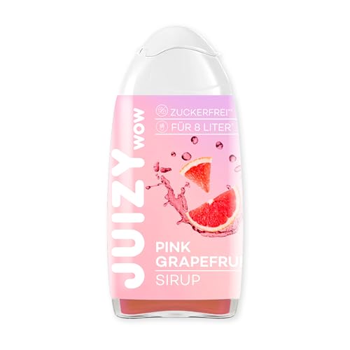JUIZY WOW Zuckerfreier Getränkesirup | Natürlicher Geschmack - Low Calorie | Fertiggetränk von JULIENCO (1 x 65ml, Pink Grapefruit) von JUIZY WOW