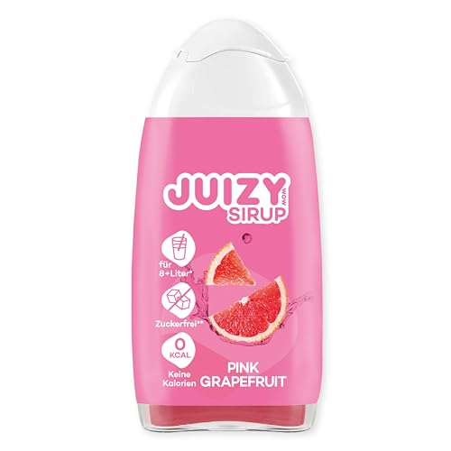 JUIZY WOW Zuckerfreier Getränkesirup | Natürlicher Geschmack - Low Calorie | Fertiggetränk von JULIENCO (1 x 65ml, Pink Grapefruit) von JUIZY WOW