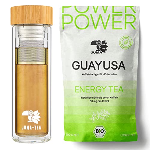 JUMA ENERGY TEA | 500g Guayusa Tee | Mate Tee 2.0 + (500g +, 500g + Thermo) von JUMA-TEA