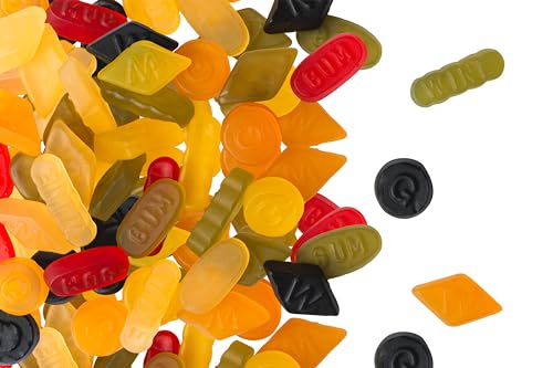 Fruchtgummi, Englischer Weingummi, glutenfrei, laktosefrei, 500 g Beutel Fruchtgummi, Englischer Weingummi, glutenfrei, laktosefrei, 500 g Beutel von JUNG
