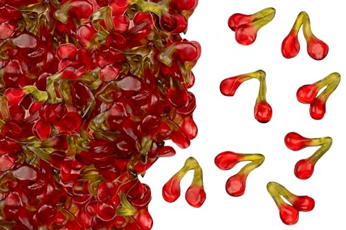 Fruchtgummi Amaretto Kirschen, glutenfrei, laktosefrei, ohne Alkohol, ohne künstliche Farbstoffe, 1 kg Beutel Fruchtgummi Amaretto Kirschen, glutenfrei, laktosefrei, ohne Alkohol, ohne künstliche Farbstoffe, 1 kg Beutel von JUNG