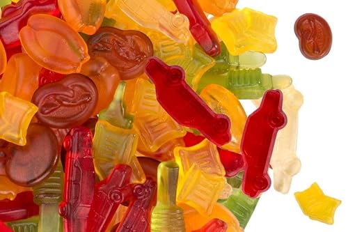 Fruchtsaft Schwabenglück, Fruchtgummi mit 10% Fruchtsaft, typische schwäbische Formen, Maultaschen, Autos, Würstchen, Prezel, Fernsehturm, 500 g Fruchtsaft Schwabenglück, Fruchtgummi mit 10% Fruchtsaft, typische schwäbische Formen, Maultaschen, Autos, Würstchen, Prezel, Fernsehturm, 500 g von JUNG