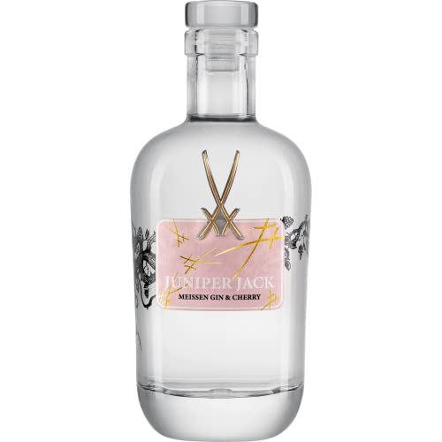 JUNIPER JACK x MEISSEN "Gin & Cherry" | 0,5 l Flasche | 46,5% vol. Alk. | Kirsche und Kirschblüte von JUNIPER JACK