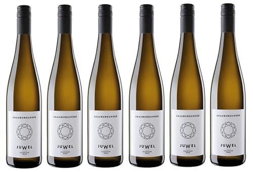 6x 0,75l - 2023er - Juliane Eller - JUWEL - Grauburgunder - Qualitätswein Rheinhessen - Deutschland - Weißwein trocken 6x 0,75l - 2023er - Juliane Eller - JUWEL - Grauburgunder - Qualitätswein Rheinhessen - Deutschland - Weißwein trocken von JUWEL-Weine