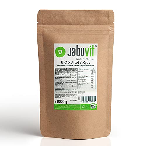 JabuVit 1000g BIO Xylit Pulver zusatzfrei & vegan - Xylitol Zucker-Ersatz mit 40% weniger Kcal als Zucker - Natürlicher Zuckerersatz Made in Germany JabuVit 1000g BIO Xylit Pulver zusatzfrei & vegan - Xylitol Zucker-Ersatz mit 40% weniger Kcal als Zucker - Natürlicher Zuckerersatz Made in Germany von Jabuvit