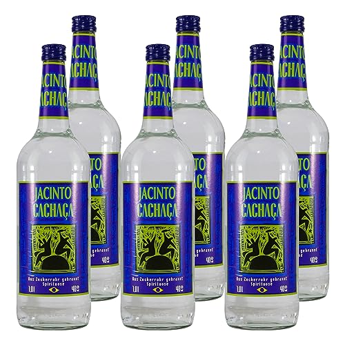 Jacinto Cachaca Zuckerrohr Spirituose (6 x 1,0L) von Jacinto