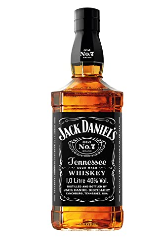 Jack Daniel's Old No. 7 Tennessee Whiskey - Karamell, Vanille und Noten von Eichenholz - 1.0L/ 40% Vol. von Jack Daniel's
