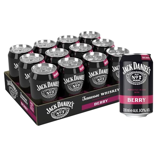 Jack Daniel's Jack & Berry - Tennessee Whiskey - Whiskey Noten treffen auf bitter-süße Beerenlimonade - 12 x 0.33L/ 10% Vol. Jack Daniel's Jack & Berry - Tennessee Whiskey - Whiskey Noten treffen auf bitter-süße Beerenlimonade - 12 x 0.33L/ 10% Vol. von Jack D.&Berry 12x330ml 10%Vol.