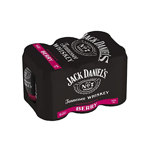 Jack Daniel's Jack & Berry - Whiskey Noten treffen auf bitter-süße Beerenlimonade - 6 x 0.33L/ 10% Vol. von Jack Daniel's
