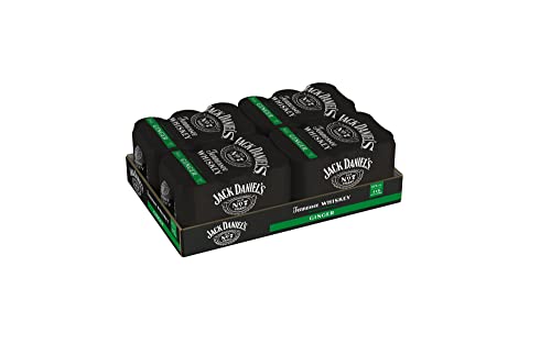 Jack Daniel's Jack&Ginger Whiskey - Whiskey Noten treffen auf süßlich-herbes Ginger Ale - 24 x 0,33L 10% Vol. von Jack Daniel's