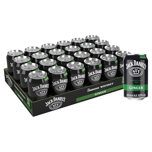 Jack Daniel's Jack&Ginger Whiskey - Whiskey Noten treffen auf süßlich-herbes Ginger Ale - 24 x 0,33L 10% Vol. von Jack D.&Ginger 24x330ml 10%Vol.