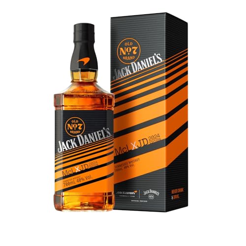 Jack Daniel's Old No.7 Tennessee Whiskey - McLaren Limited Edition 2024 - Inklusive Geschenkverpackung - zwei ikonische Marken, eine unverwechselbare Flasche -0.7L/40% Vol. von Jack Daniel's