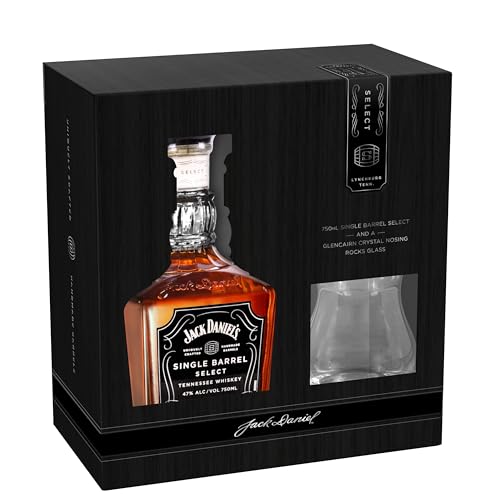Jack Daniel's Select Single Barrel Tennessee Whiskey 45% Volume 0,7l in Geschenkbox mit Nosing Glas Whisky von Jack Daniel's