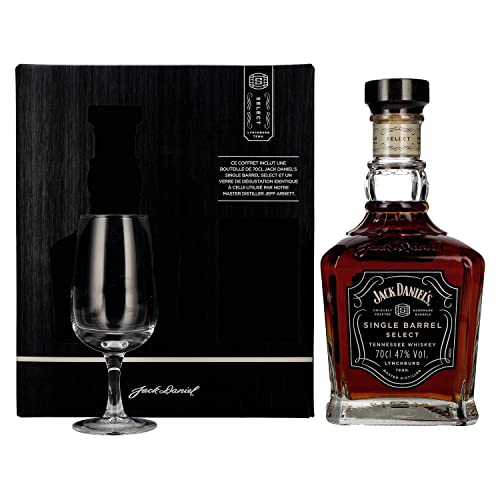 Jack Daniel's Select Single Barrel Tennessee Whiskey 47% Vol. 0, 7l in Geschenkbox mit Glas, 1, 700.0 milliliter, 0.7 liters, 1.796 kilograms von Jack Daniel's