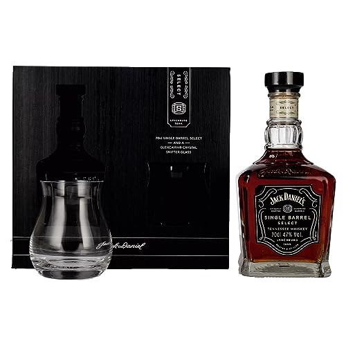 Jack Daniel's Select Single Barrel Tennessee Whiskey 47% Vol. 0,7l in Geschenkbox mit Snifter Glas von Jack Daniel's