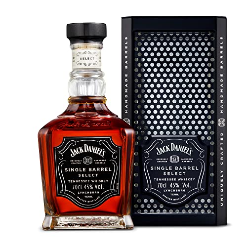 Jack Daniel‘s Single Barrel Select - Tennessee Whiskey - Limitierte Geschenkverpackung - Süße Vanille, schwere Eiche und dunkle Kirschen - 0.7L/ 45% Vol. von Jack Daniel's